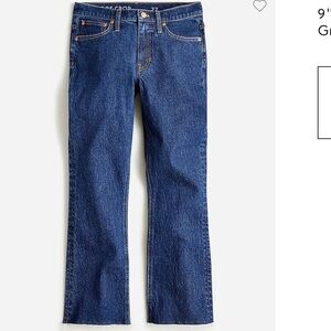 J.Crew 9" demi-boot crop jean in Greenbriar wash